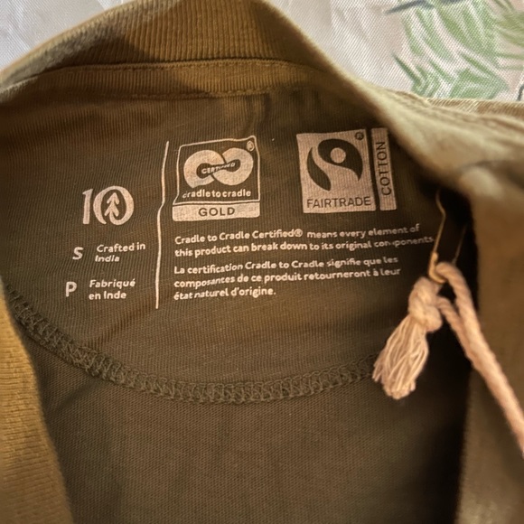 tentree Elms Tee, Dark Green, Small, NWT - Picture 5 of 8